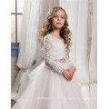 Alibaba Custom made Les derniers enfants A Line Long Beauty Pageant Birthday Lace A Line Robes fille fleur pour 2-12 ans LF43